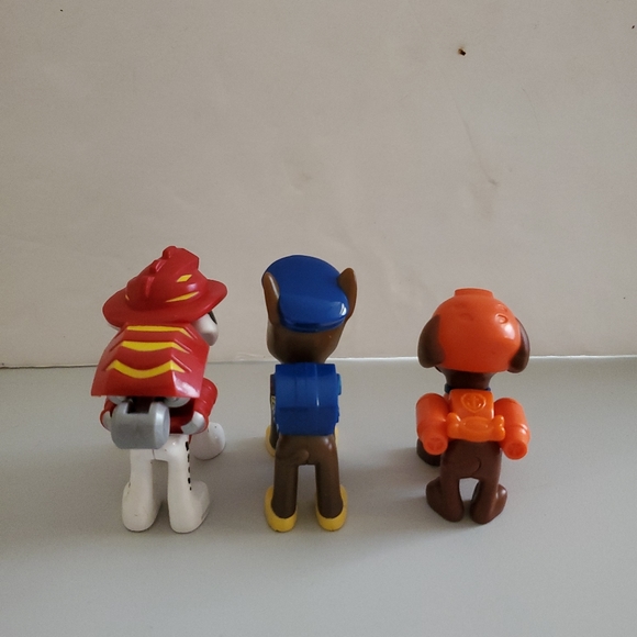 Nick Jr Paw Patrol Mini Figures Toy Lot of 3 Zuma  Marshall Chase - Picture 2 of 16
